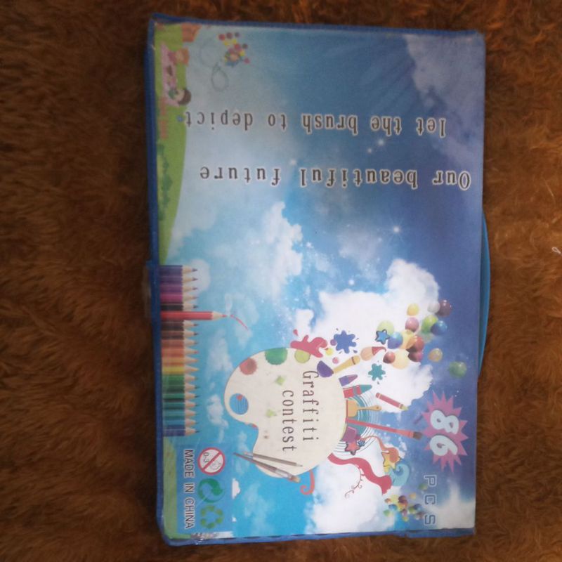 Alat mewarnai anak TK SD set 86 pcs