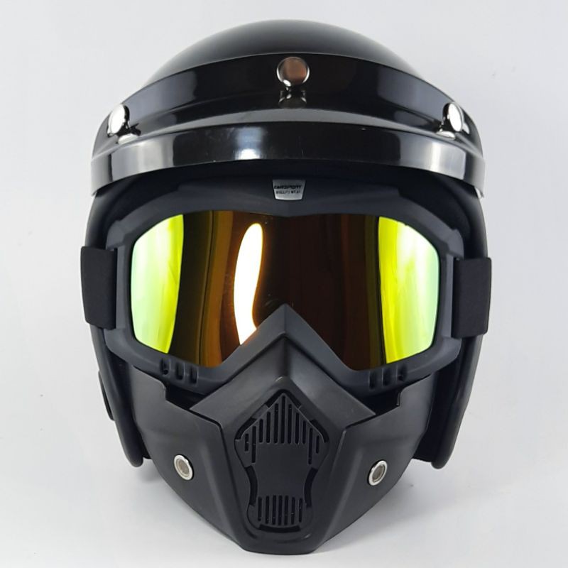 HELM RETRO POLOS PAKAI GOOGLEMASK