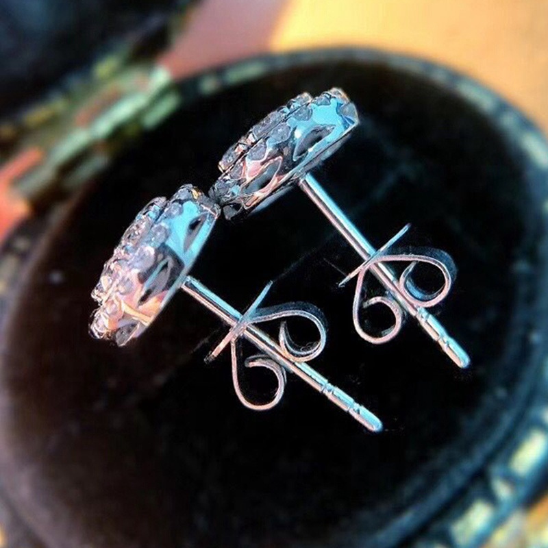 Fancyqube Anting Stud Serbaguna Warna Silver Untuk Wanita