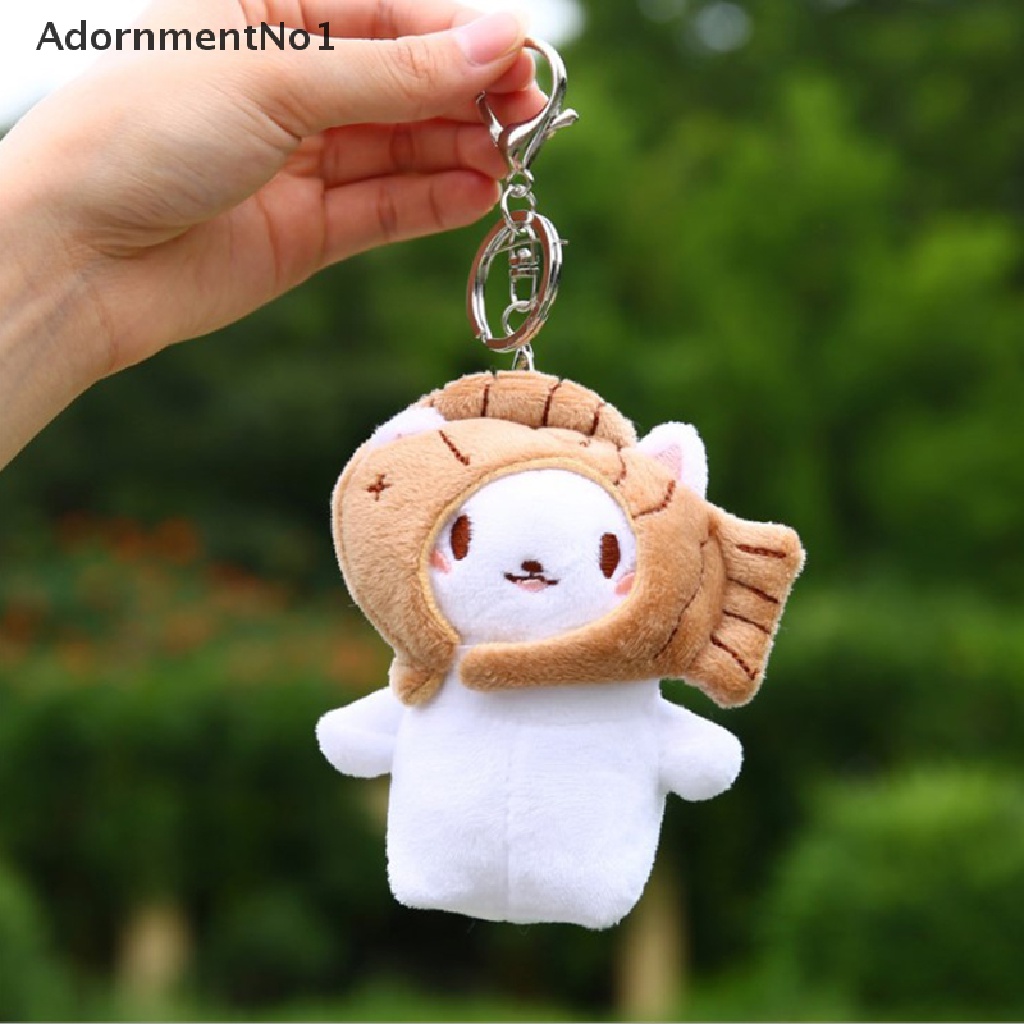 (AdornmentNo1) 1pc Gantungan Kunci Boneka Panda Taiyaki Bahan Plush Lembut