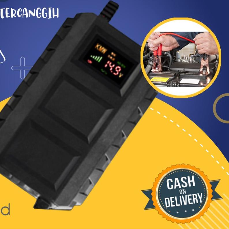 ❋ Charger Aki Mobil 20A 12V Cas Aki Charger Aki 20 amper Casan Aki Charger Accu Otomatis ♫