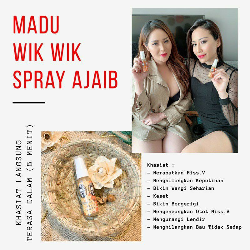 PROMO PAKET MURAH  Madu  Spray Ajaib Ramuan tradisional Madura /madu wikwik spray /madu wik wik