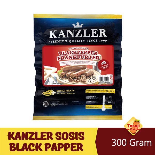 

Promo!! Kanzler Sosis Black Papper Frank 300 Gram
