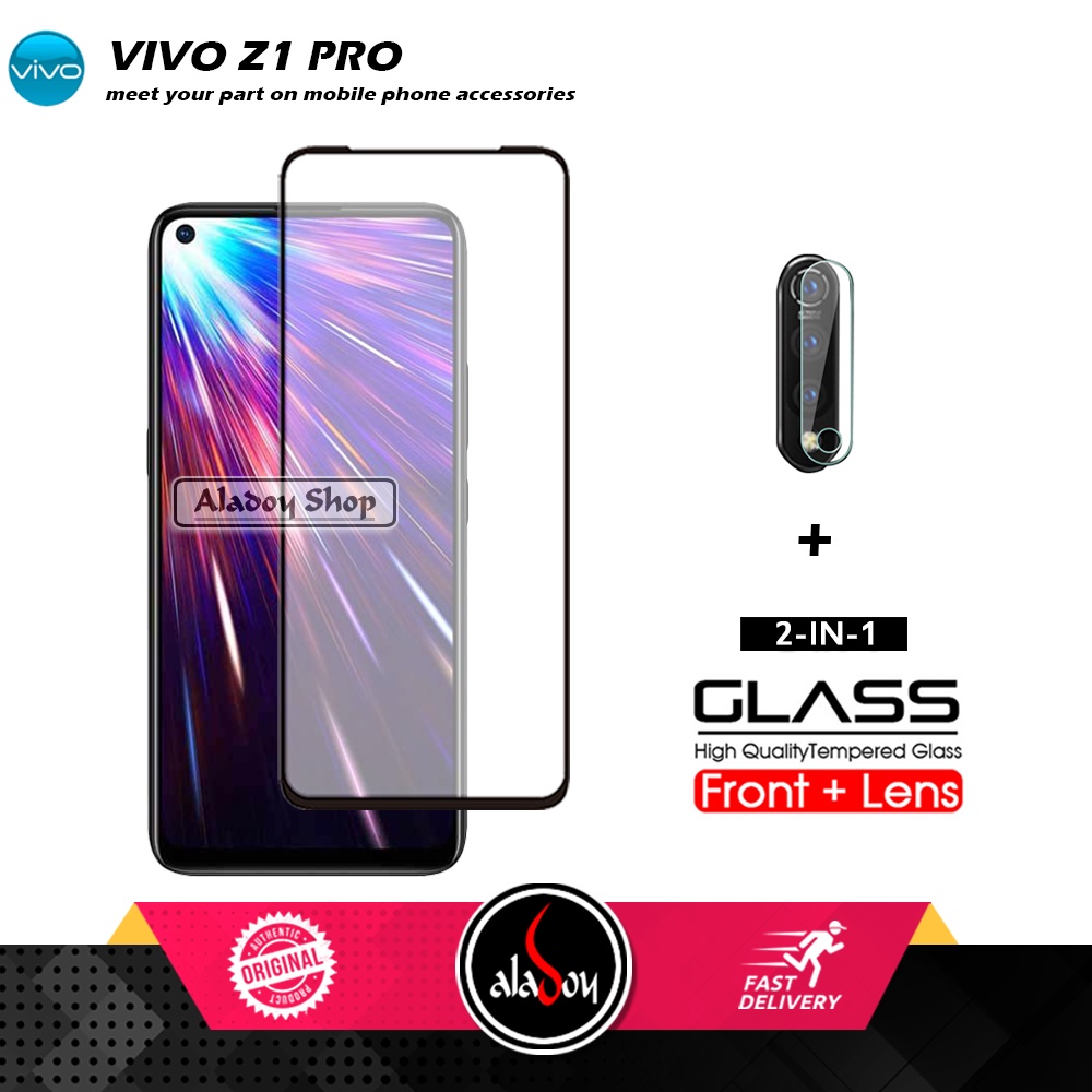 Tempered Glass VIVO Z1 PRO PAKET 2 IN 1 Tempered Glass Layar dan Tempered Glass Camera