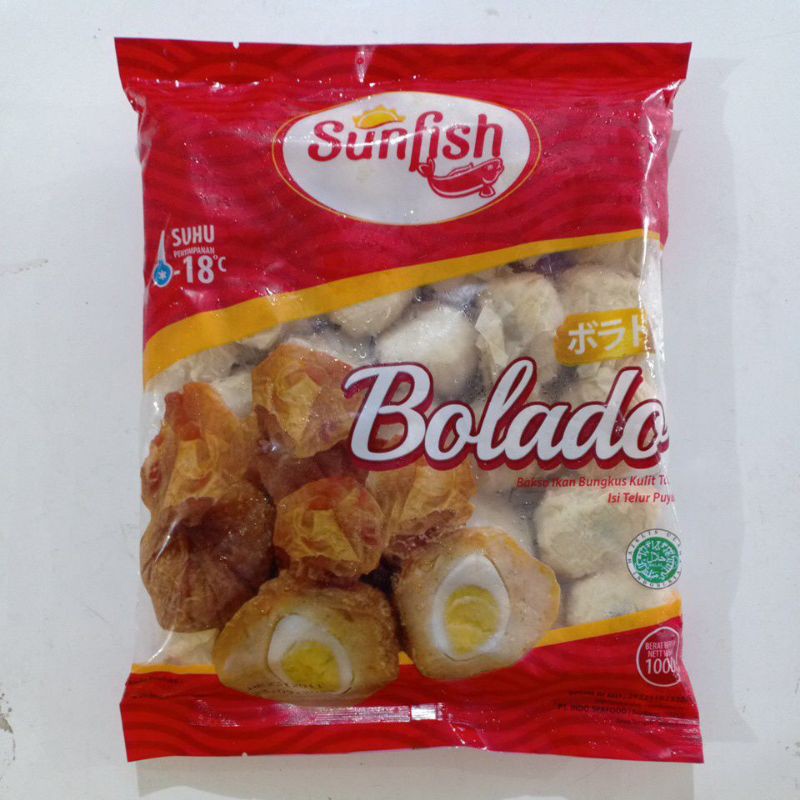 

SUNFISH bolado 1kg bakso ikan isi telur puyuh