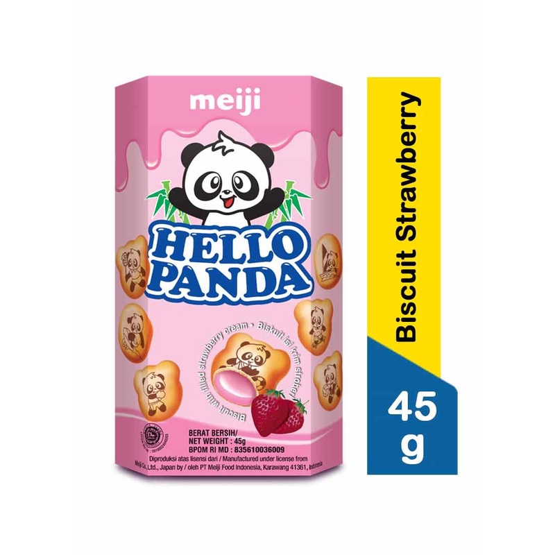 

Meiji Hello Panda Biskuit Strawberry Cream 45 gr