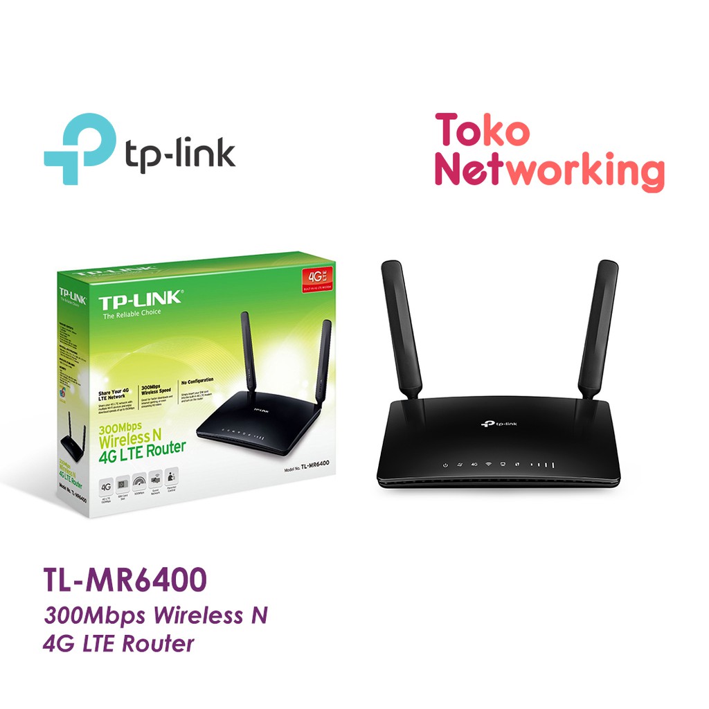 TP-LINK TL-MR6400: Router Wireless 4H LTE 300mbps