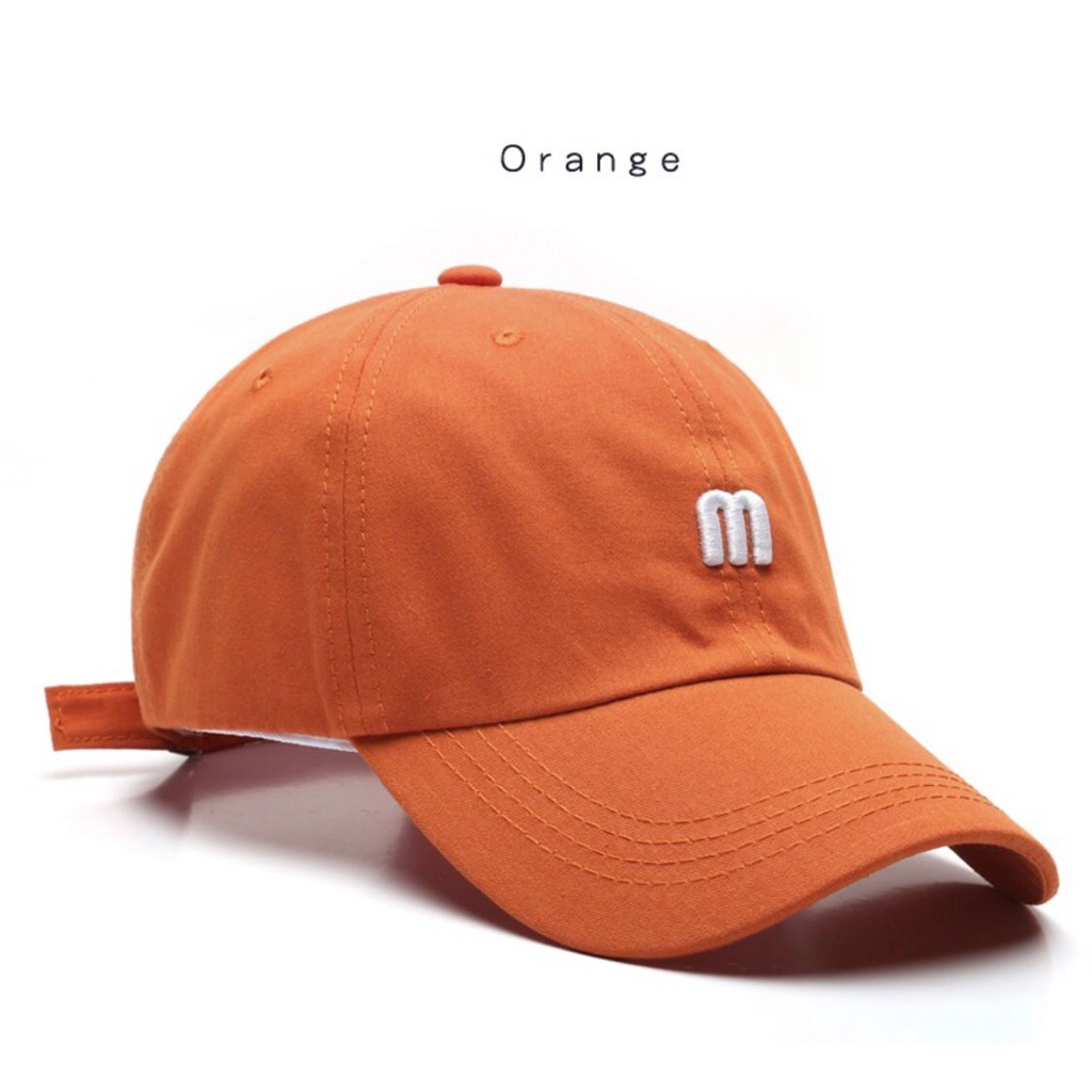 terbaru dan termurah Unisex Lembut Top M Huruf Pure Warna Nyaman Katun Topi Baseball