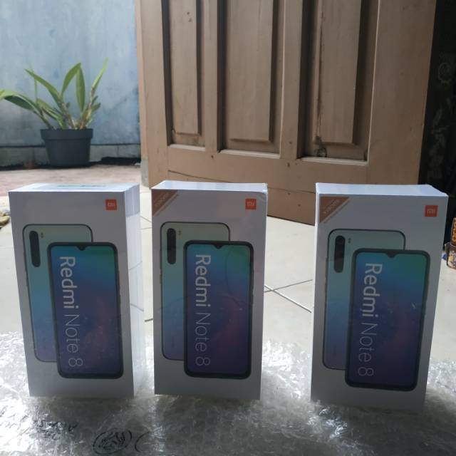 Xiaomi Redmi note 8 3/32 4/64 Garansi resmi termurah terpercaya segel bnib warna hitam biru