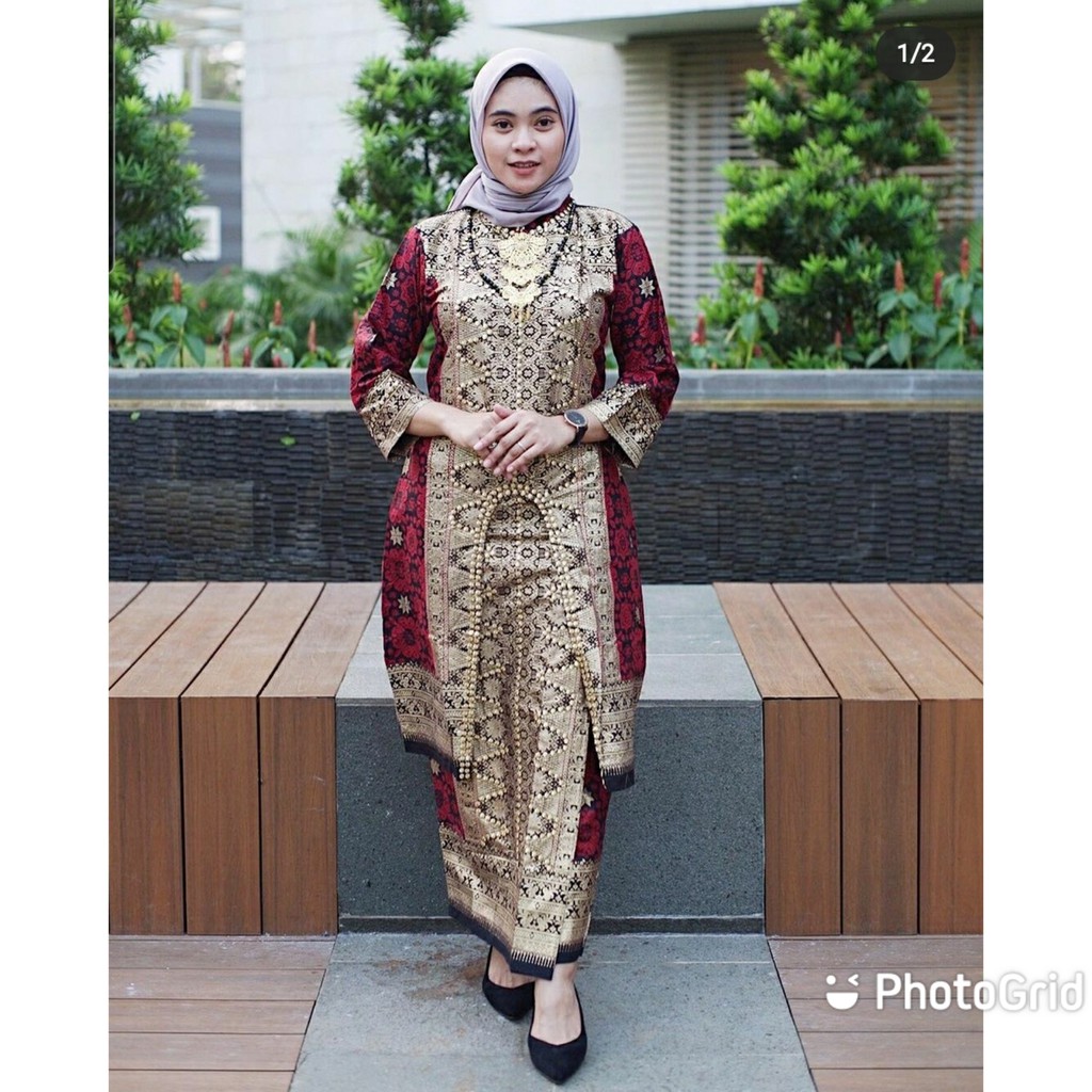 SETELAN DAHAYU KURUNG SONGKET BATIK JUPRI BATIK COUPLE RUMAH KEBAYA BANDUNG RUMAH SONGKET BANDUNG GAUNHIJABSALE  BATIK JUPRI SONGKET PALEMBANG