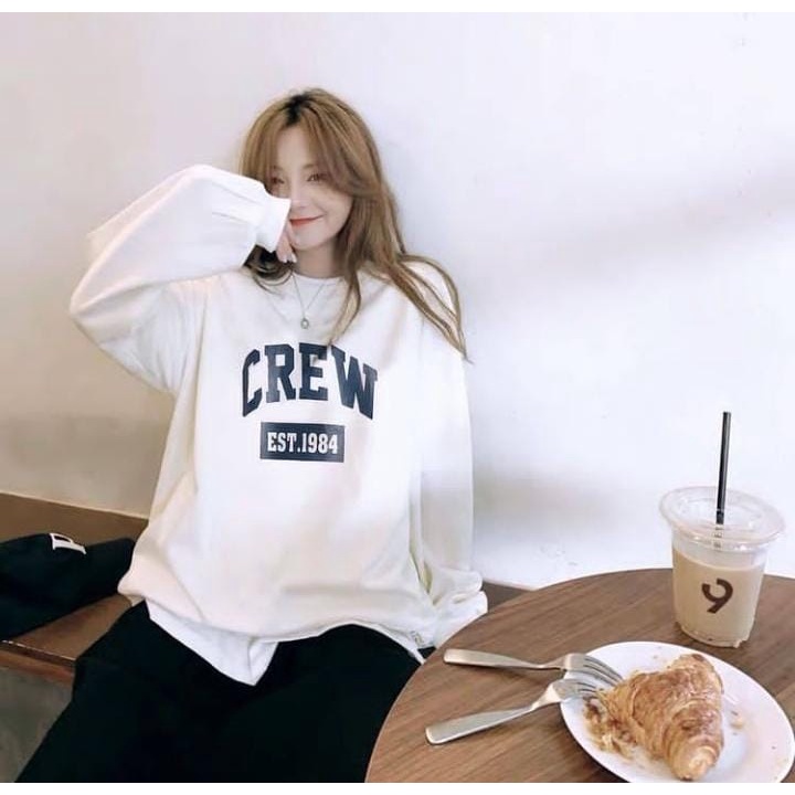 CREW 1984 SWEATER OVERSIZE OBLONG CREWNECK WANITA