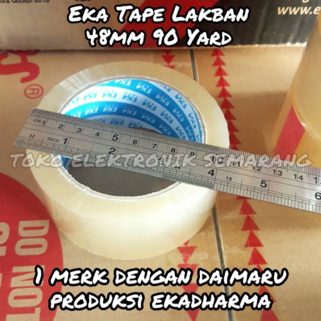 LAKBAN BENING COKLAT EKA TAPE DAIMARU 48 MM 90 YARD 45 MIKRON