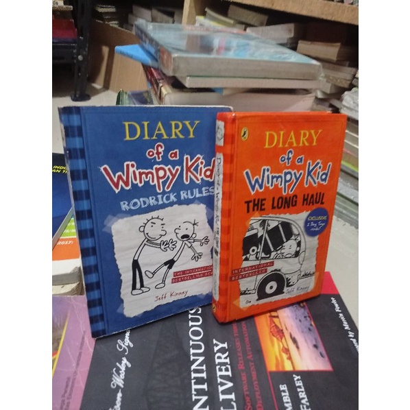 buku diary of wimpy kids Roderick rules hardcover original import 2set