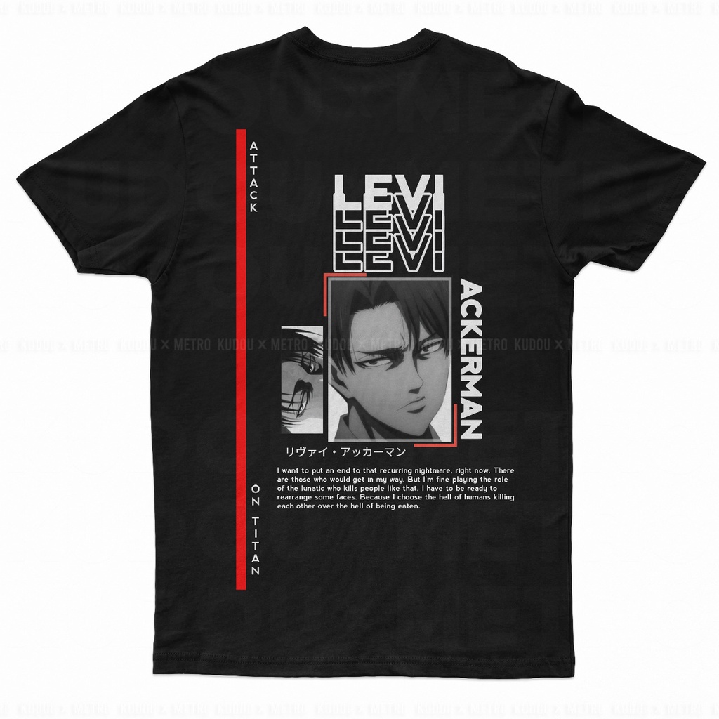 Tshirt Levi Scouting Legion Anime Manga Attack On Titan SNK Premium Unisex