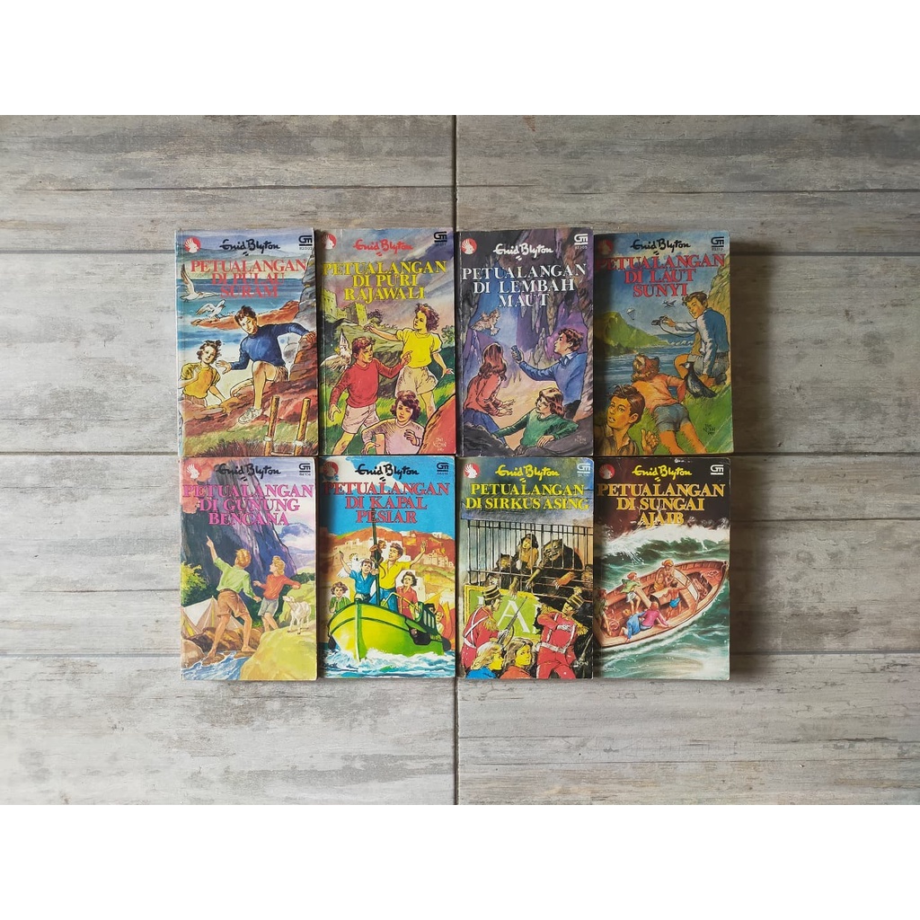 Paket Buku Novel Langka Enid Blyton Serial Petualangan 1-8