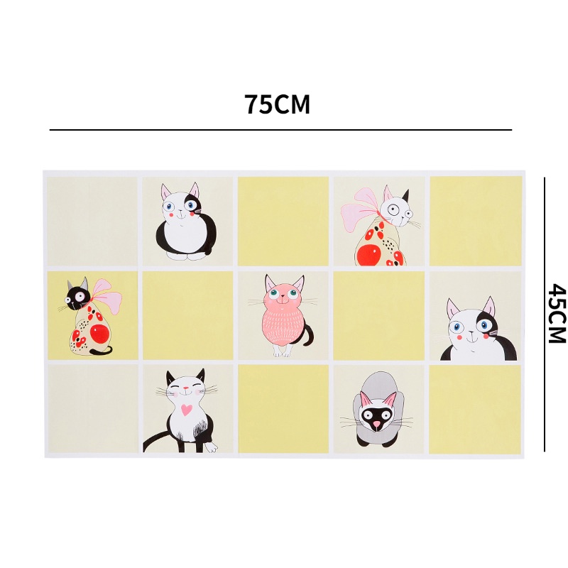 Stiker Dinding Bahan Pvc Tahan Air Dan Minyak Gambar Kartun Untuk Dekorasi Rumah