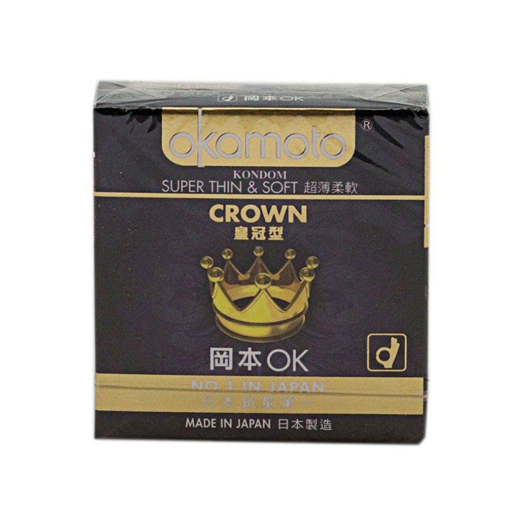Okamoto Kondom Crown Super Thin & Soft 3s