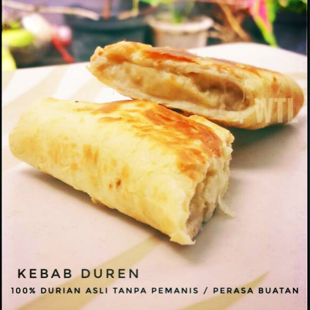 

Kebab durian asli tanpa pemanis. Kebab duren