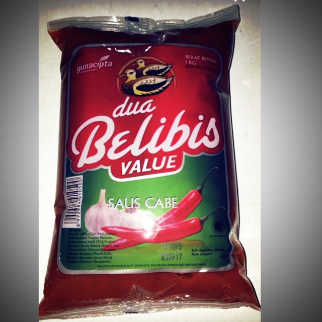 

DUA BELIBIS VALUE SAUS CABE 1KG