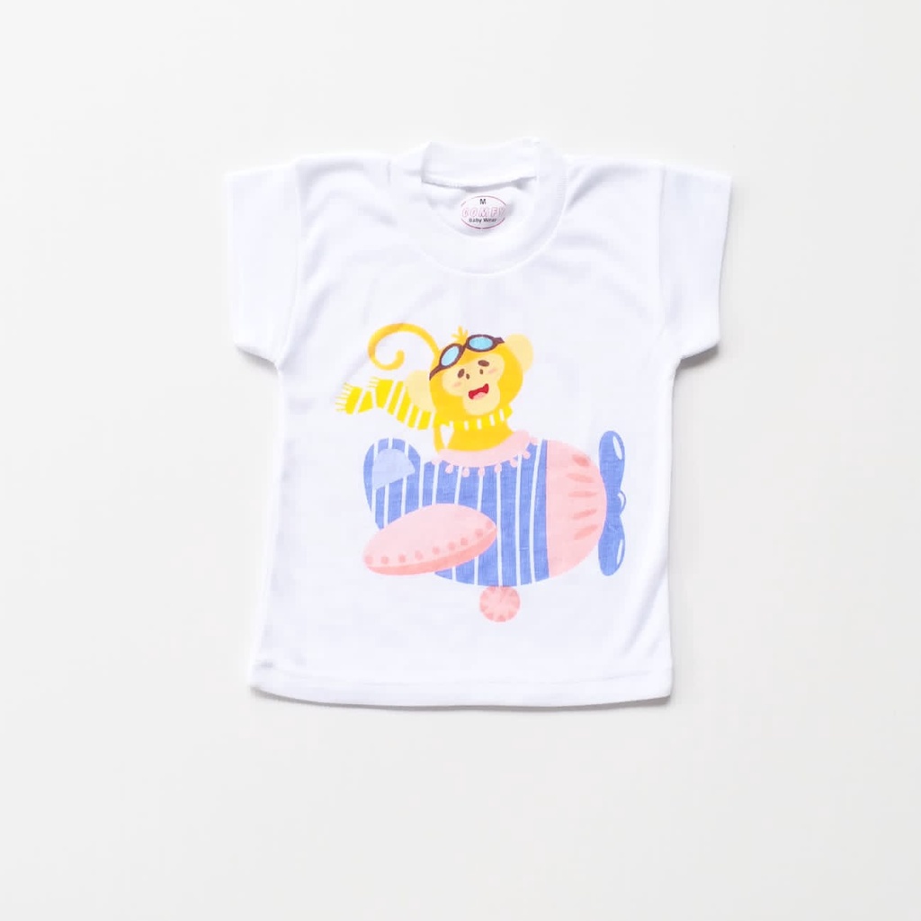 LittleAaron KAOS ONECK MOTIF ANAK kaos dalam oblong anak laki2 dan perempuan newborn-4thn