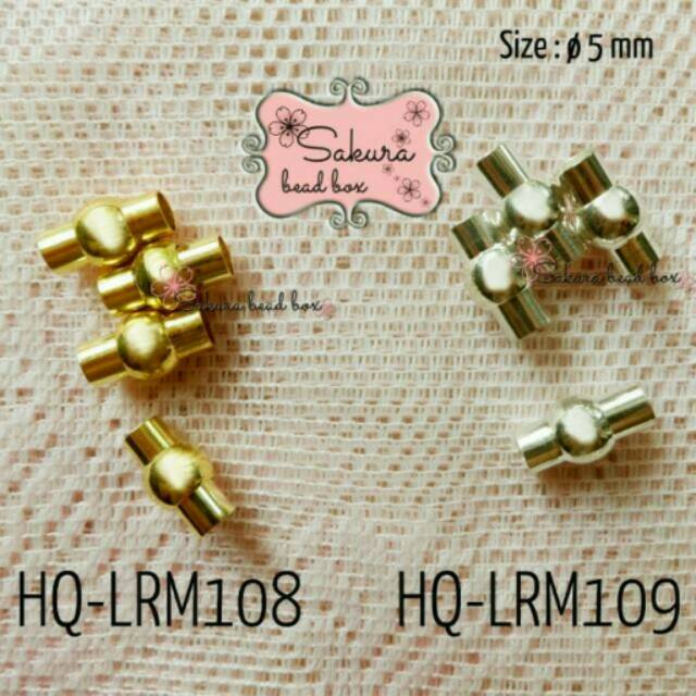 Bahan Aksesoris Gelang / Kalung Pengait Gelang Tali Kulit Magnetic