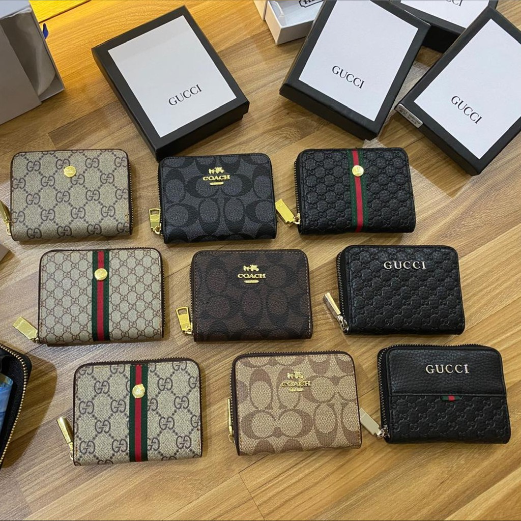  Dompet  kartu Premium BOX Gucci  card holder harmonika 