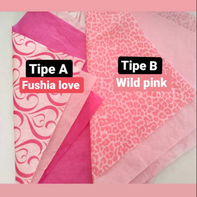 

Victoria Secret Kertas Kado paper Tissue (satu tipe set dapat 3 lembar)