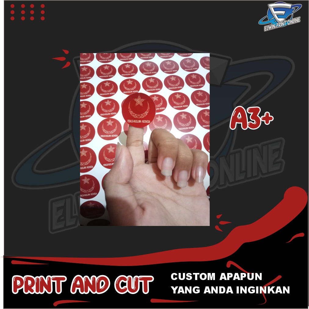 

Cetak Stiker Chromo A3+ & Kiss Cut - Print Sticker Label Kromo Custom Logo tanpa minimal order