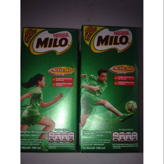 

Milo active go 190 ml