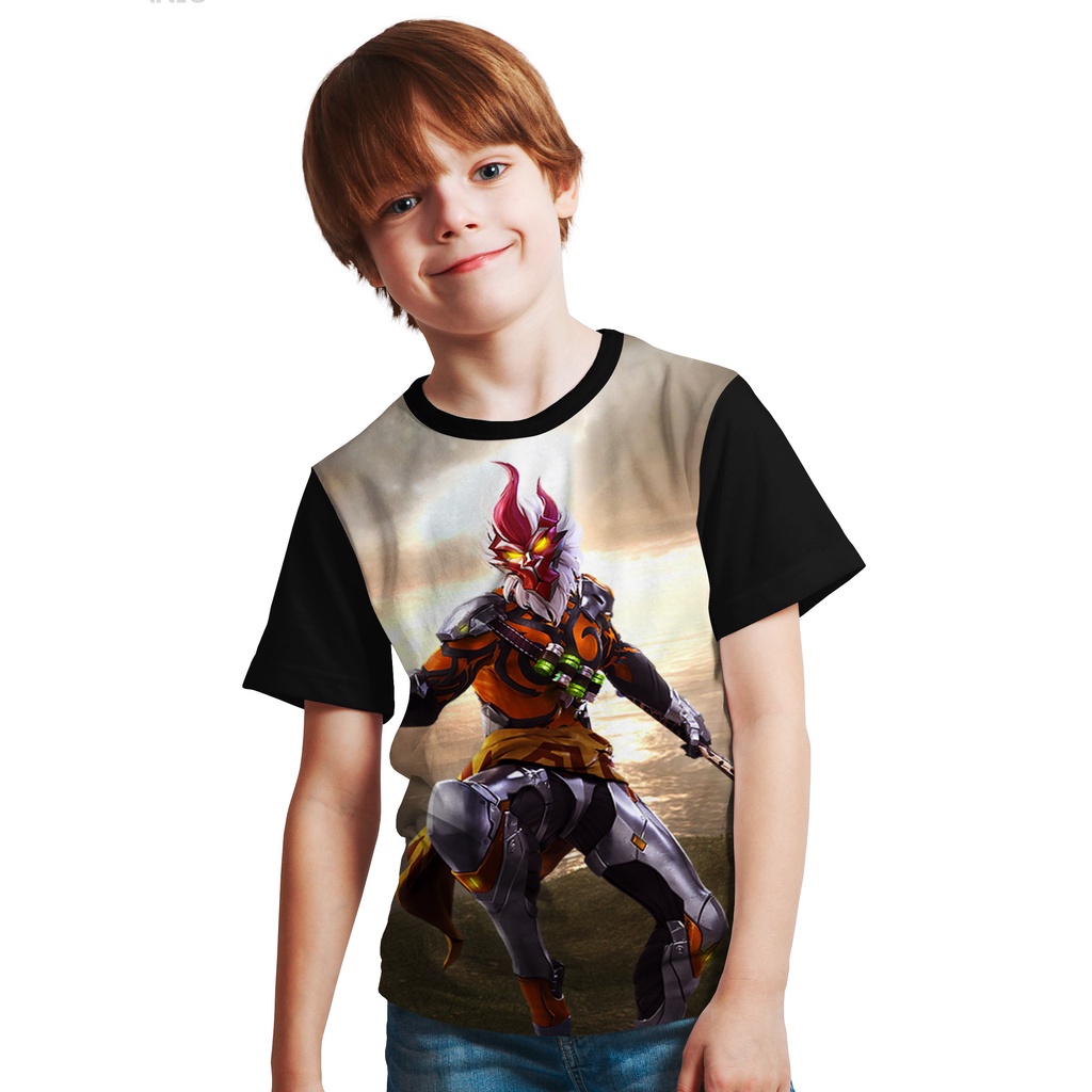 BAJU KAOS DISTRO ANAK FREE FIRE FF  WUKONG / KAOS GAME ANAK - ANAK FF