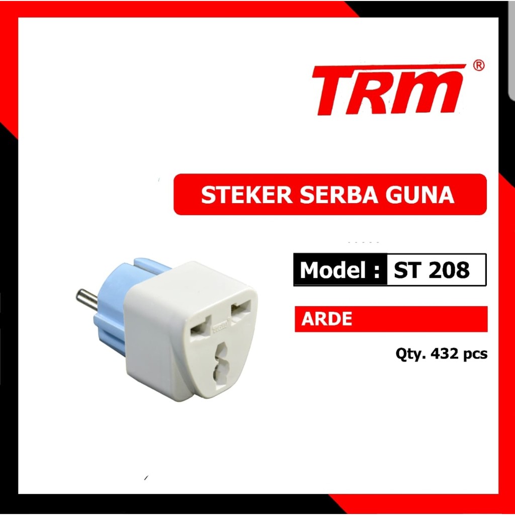 TRM ST-208 Steker Serbaguna SNI / Over Steker Serbaguna / Colokan Listrik