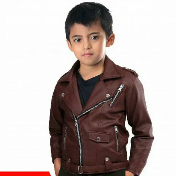 Jaket Kulit Anak Laki Laki Cowok Cewek Perempuan Kualitas Premium Asli Garut