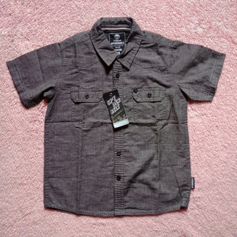 (5-6 th) Spyderbilt Kemeja Anak Lengan Pendek Planet Surf Original Branded