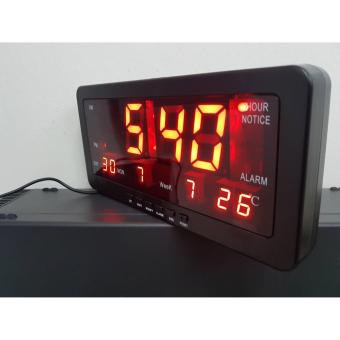 LED Digital Clock Alarm Jam Meja/Jam Dinding Digital 1008 LED Merah