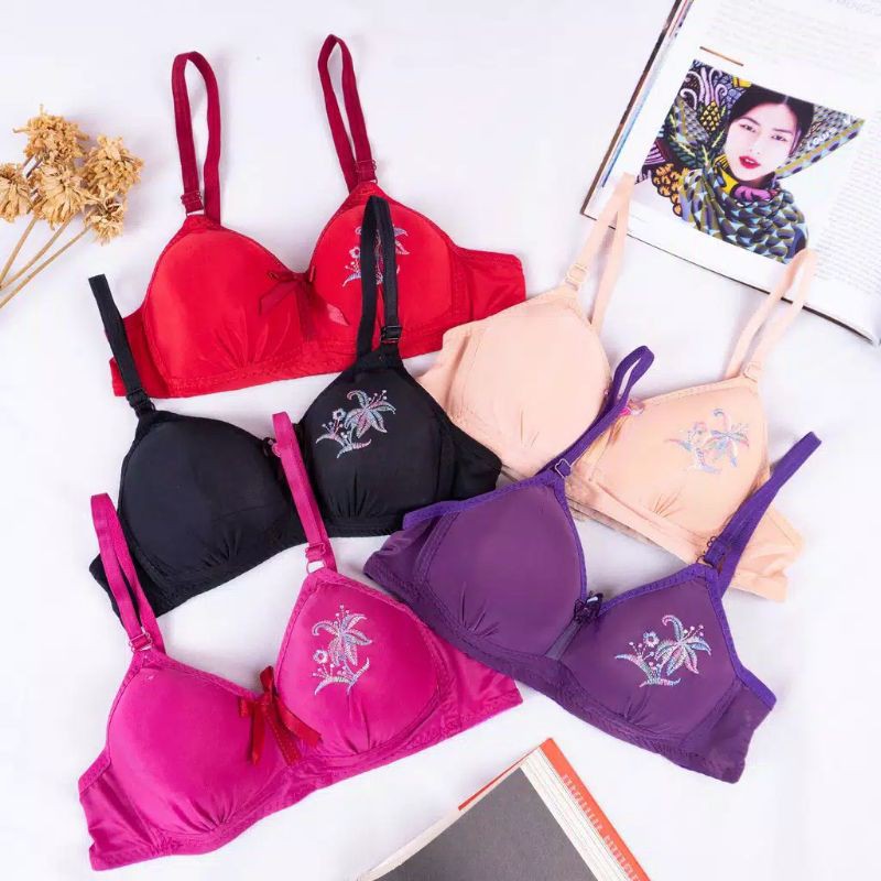 YIYI Bra Fashion Wanita Bra Wanita Murah BH Busa Tipis  Push Up Bra REAL PIC
