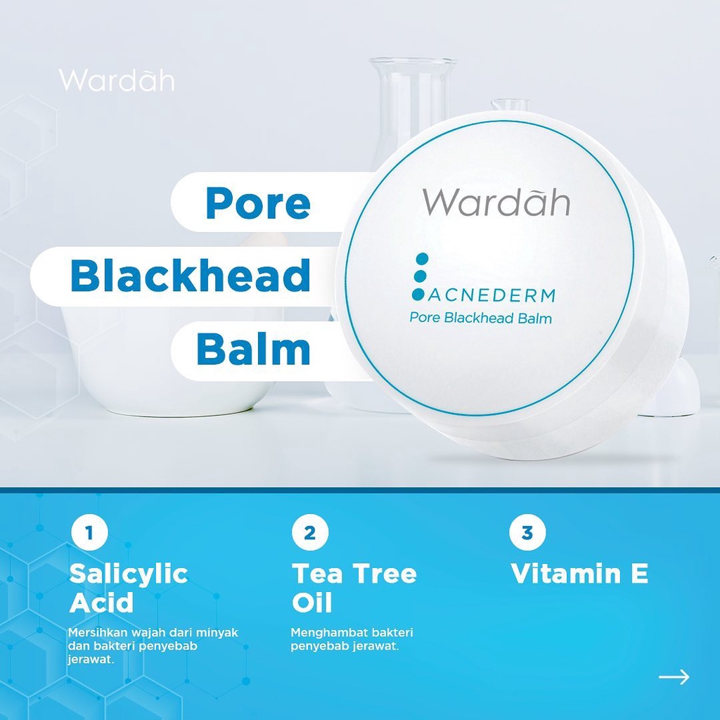 Wardah Acnederm | Serum Cleanser Toner Moisturizer Spot Gel Blackhead Balm Powder