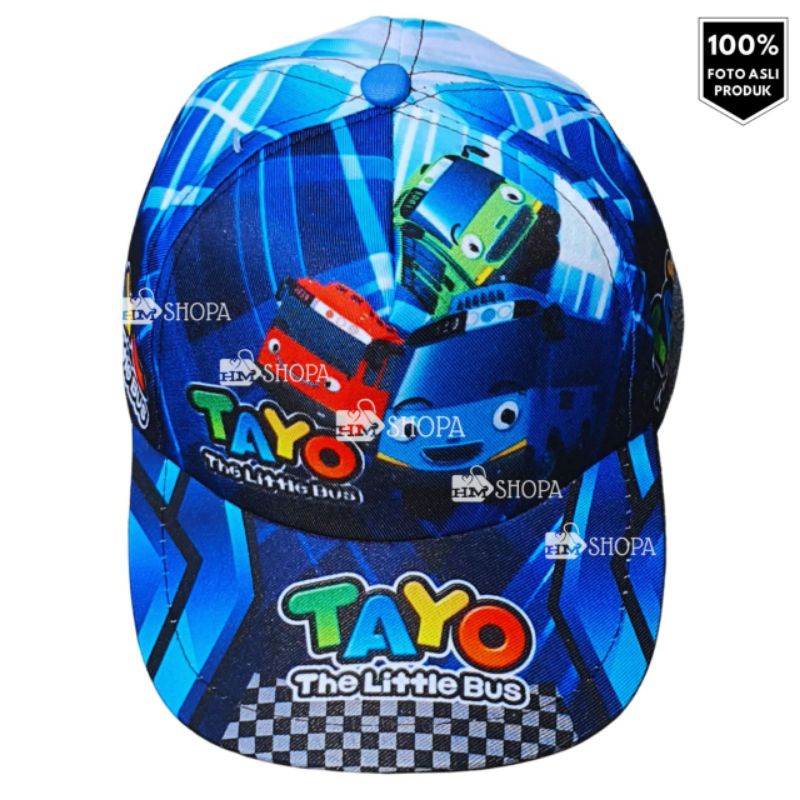 TOPI TAYO / Topi anak laki / topi anak keren / topi anak karakter keren murah cowok cewek perempuan