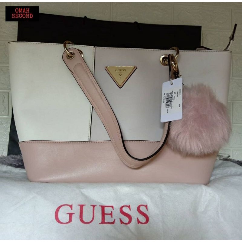 Tas Tote Guess Pink multicolour