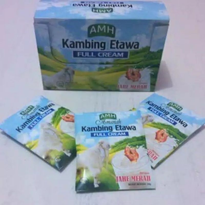 

Susu Kambing Ettawa Rasa Jahe Merah AMH Isi 10 Sachet