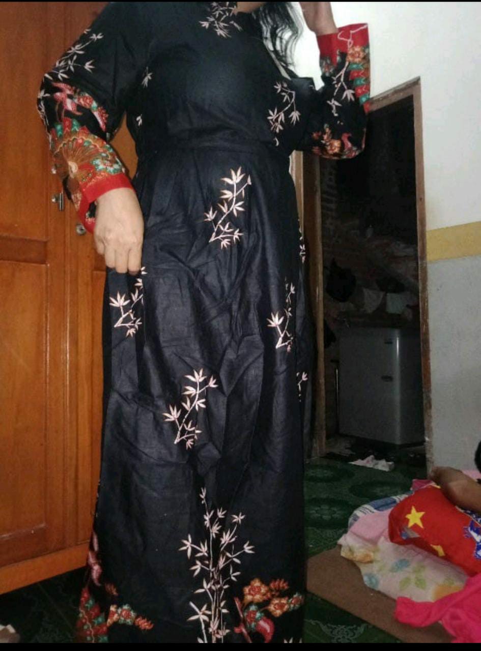 Maura Couple - Sania Ruffle Batik Couple Ori Ndoro Jowi Dnt Garansi