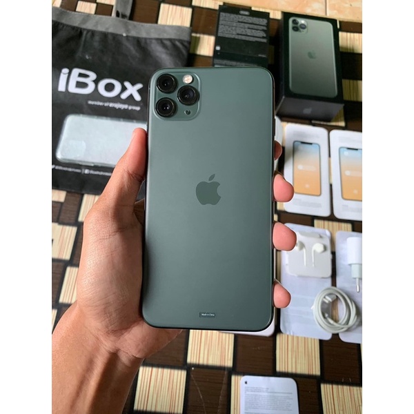 Iphone 11 pro max 512gb ex ibox BH90% fullset original like new