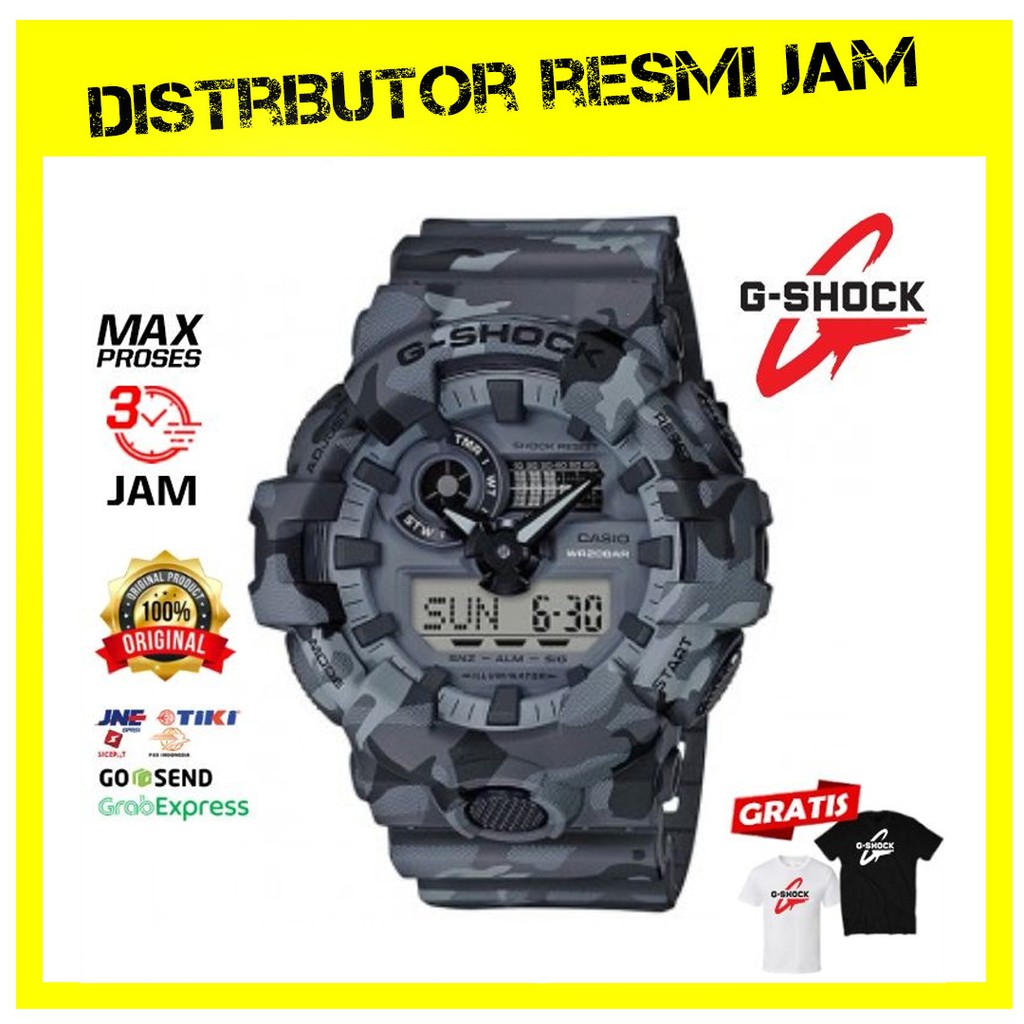GShock GA-700CM-8ADR GA-700 GA700CM GA700 Garansi Resmi 2 Tahun