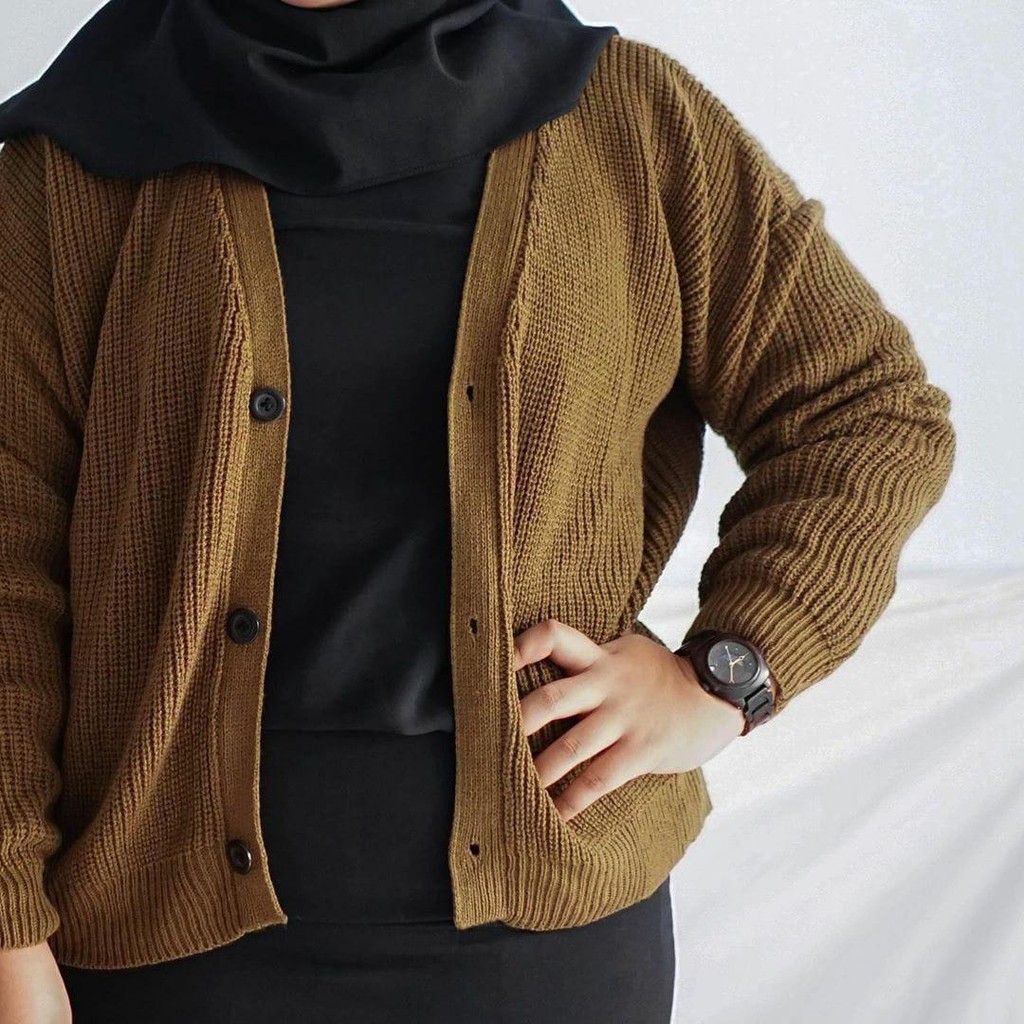 WOLLY/ELENAA CARDY 7 GET -cardigan wanita - cardy rajut