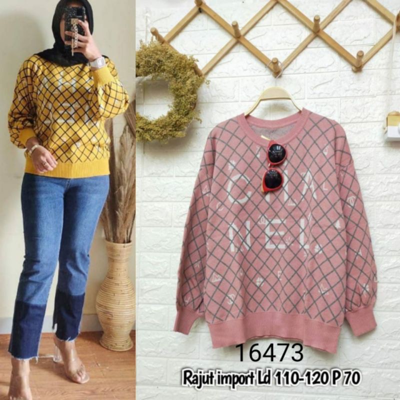 Sweater Tirta Rajut Import CHAMEL (16473)