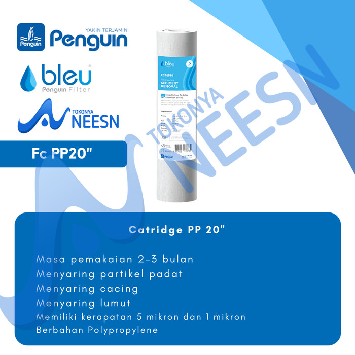 Catridge Filter bleu 20 inch PP