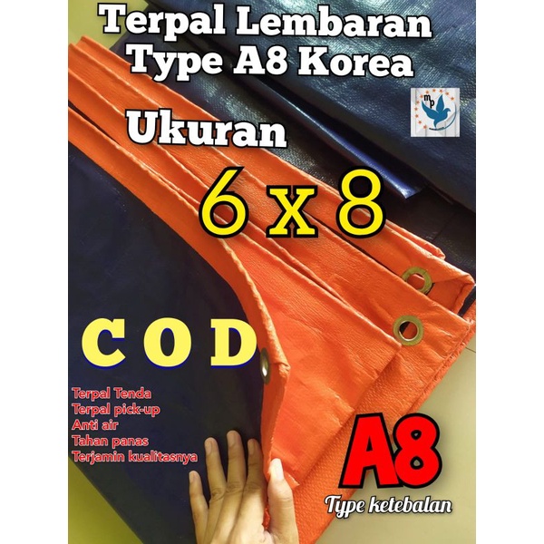 terpal lembaran 6x8 A8 terpal tenda terpal warung terpal truk terpal waterproof