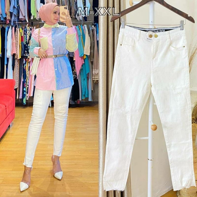 JEANS DIORA IMPORT / CELANA PUTIH JEANS