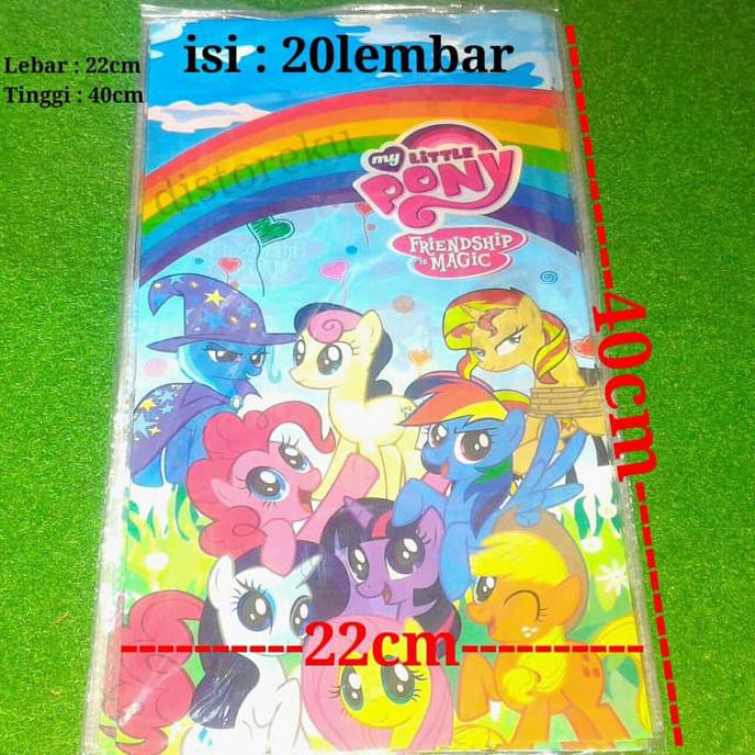 

22x40cm Plastik Opp Ulang Tahun Souvenir Bingkisan Snack Ultah isi 20 - Sofia