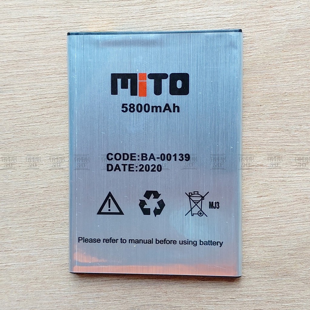 Baterai Mito Fantasy Y1 BA-00139 BA00139 Original Double Power Battery Batre Batrai HP