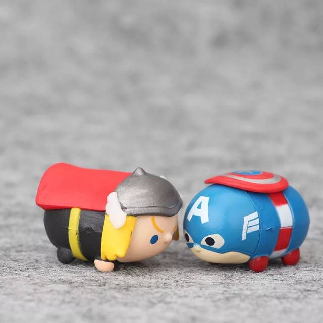 MOMBABY1 Edisi Avengers Figure Set Tsum Tsum Avengers atau Topper Cake Kue Tsum Tsum Avengers